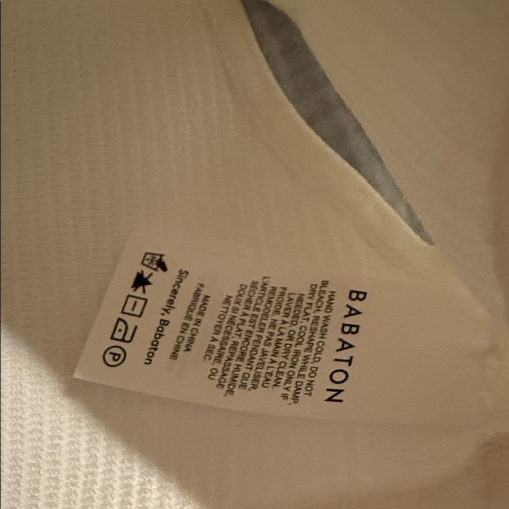 Aritzia Cream Ribbed Top - Picture 4 of 4